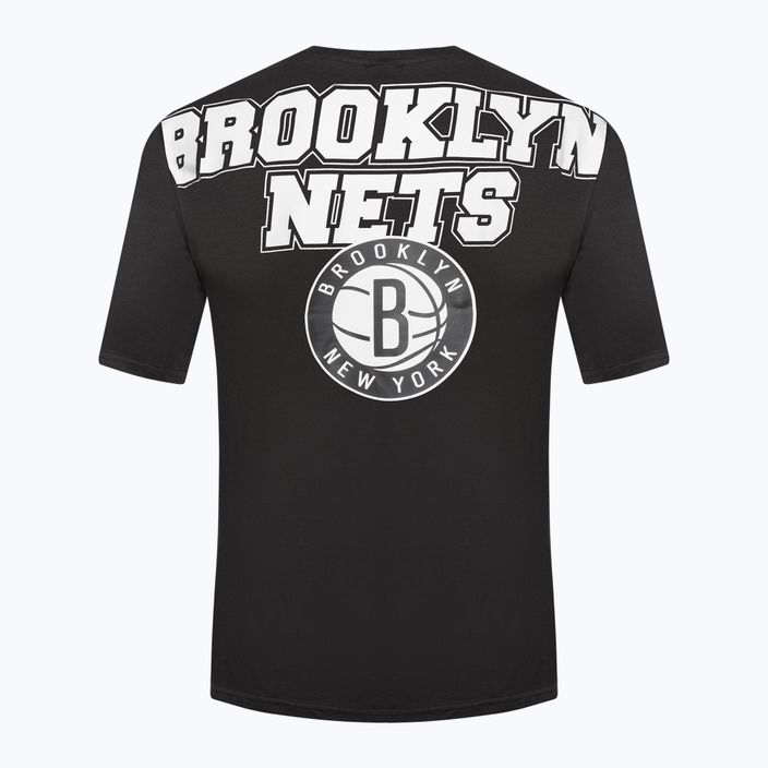 Männer neue Era NBA große Grafik BP OS Tee Brooklyn Nets schwarz 8